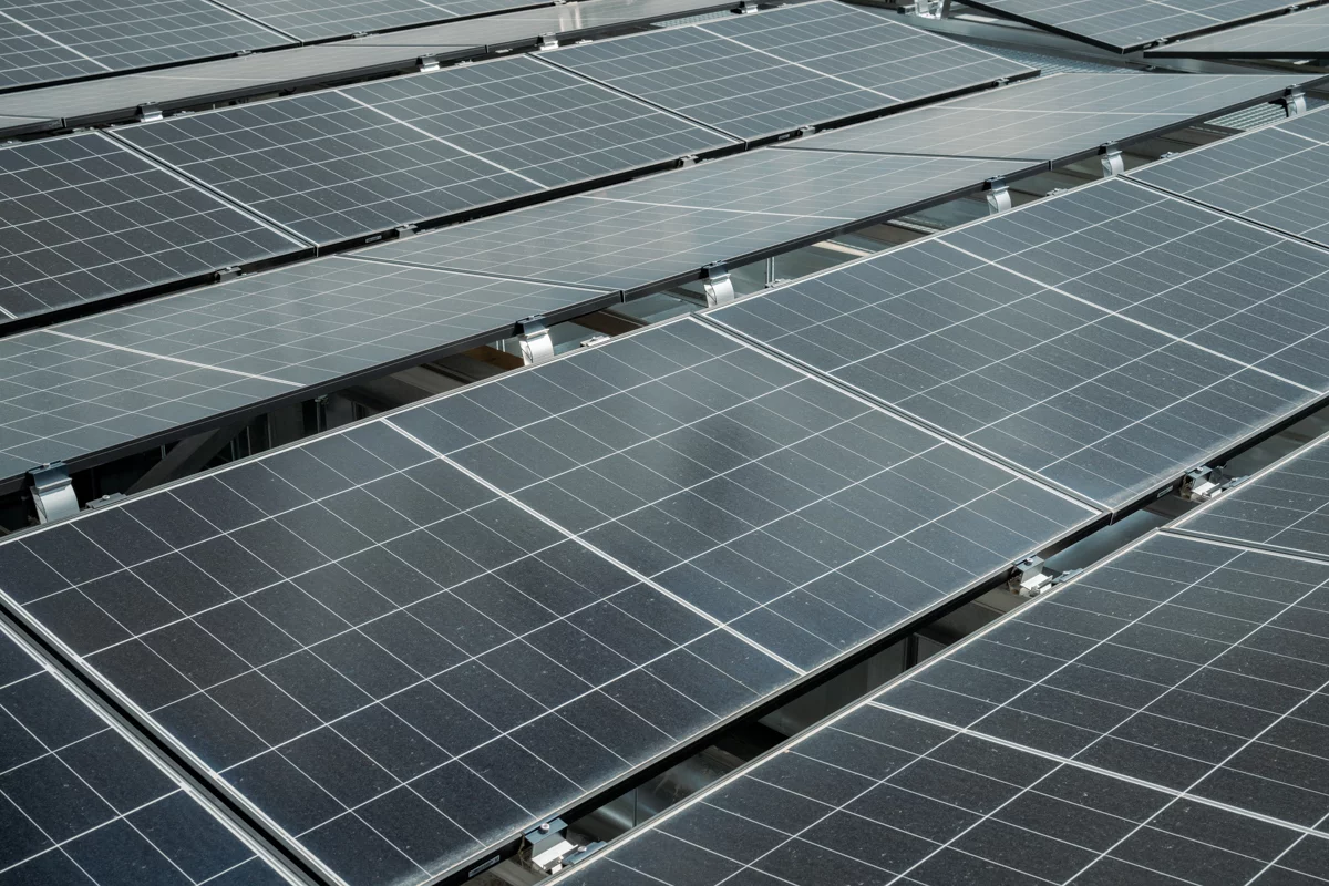 Panneau solaire du bâtiment